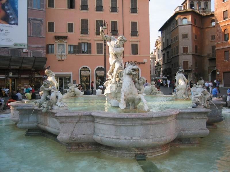 LA fontaine de Poséidon